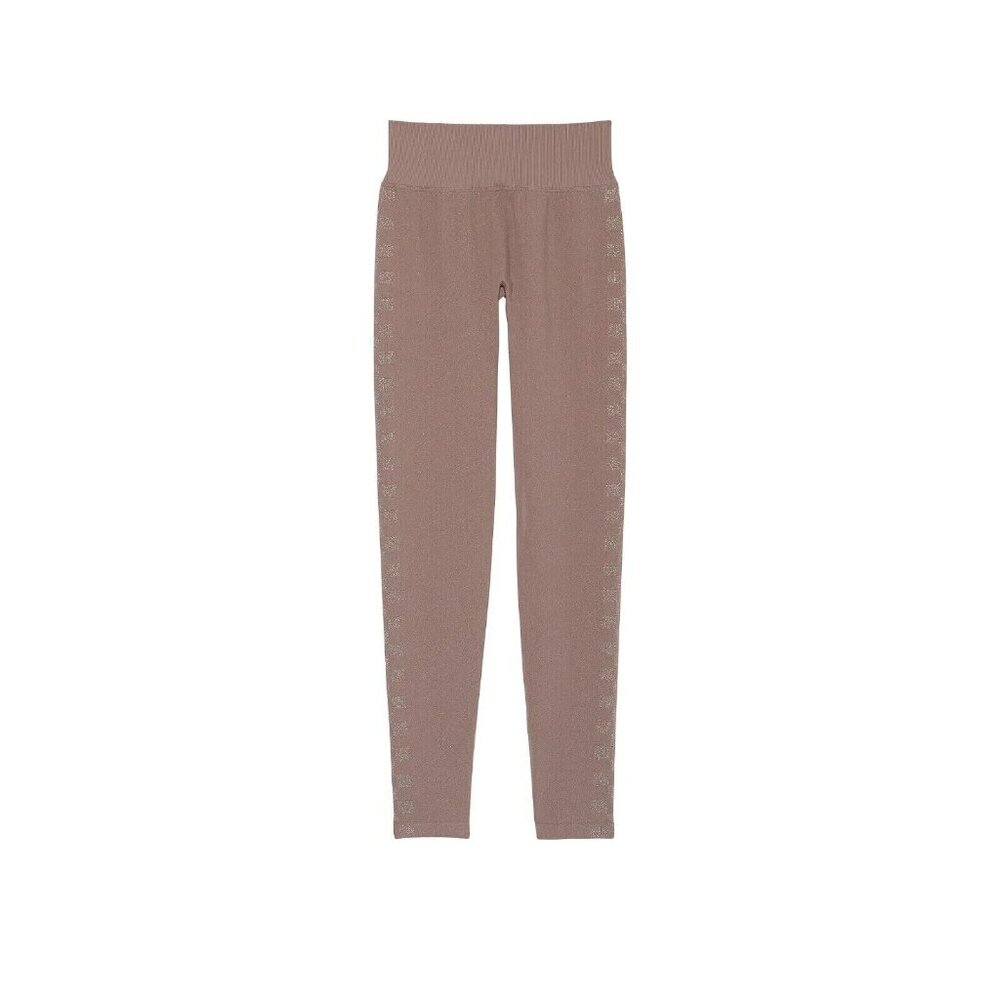 Victoria's Secret PINK Active Seamless High Waist Tight Regular Iced Coffee Med